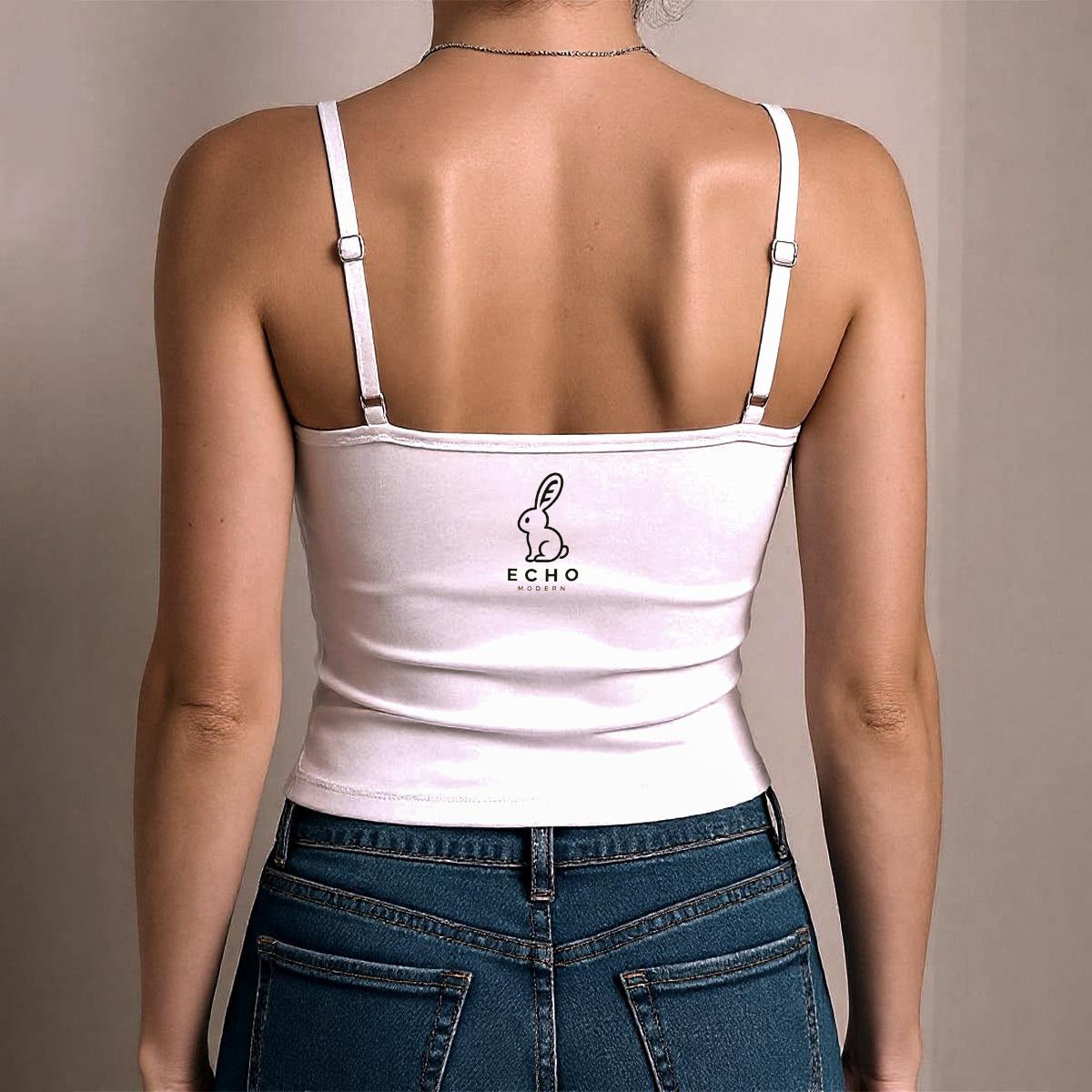 Echo Bunny Spaghetti Strap Tank Top